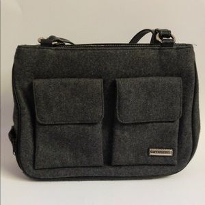 Rosetti Gray and Black Shoulder Bag